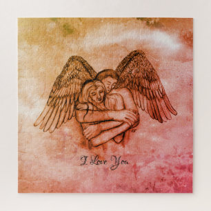 Angel Eros in Love , I Love You Jigsaw Puzzle