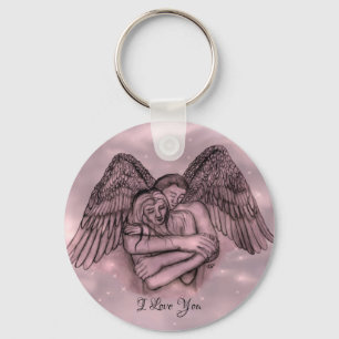 Angel Eros in Love , I Love You Key Ring