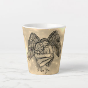 Angel Eros in Love , I Love You Latte Mug