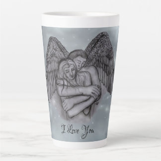 Angel Eros in Love , I Love You Latte Mug