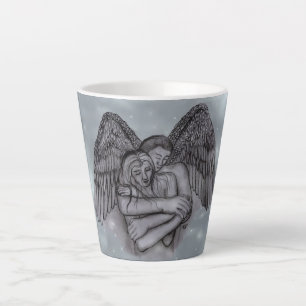 Angel Eros in Love Latte Mug