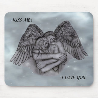 Angel Eros in Love Mouse Mat