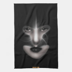 Angel Eyes Fractal Art Kitchen Towel