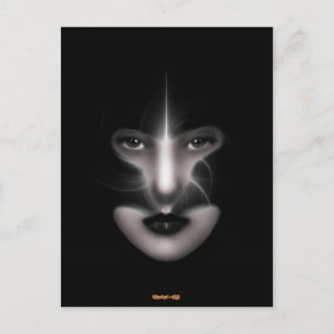 Angel Eyes Fractal Art Postcard
