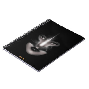 Angel Eyes Fractal Art Spiral Notebook