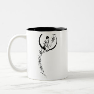 Angel & fairy, drawing Two-Tone coffee mug