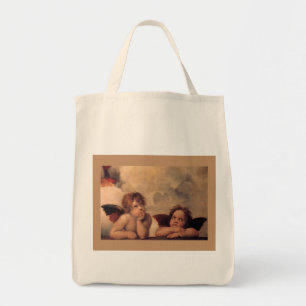 angel faith Raphael vintage old painting blessing Tote Bag