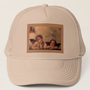 angel faith Raphael vintage old painting blessing Trucker Hat