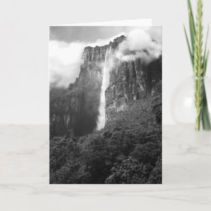 Angel Falls in Black & White Card