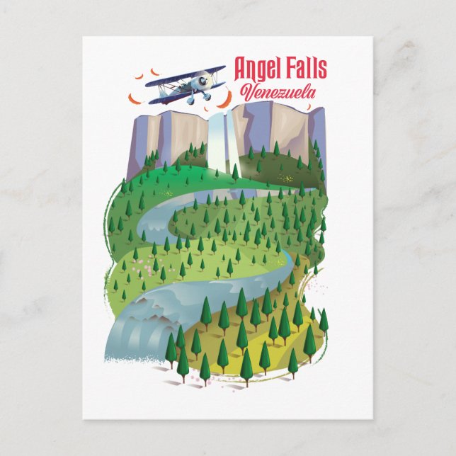 Angel Falls Venezuela Postcard (Front)