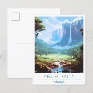 Angel Falls Venezuela Travel  Postcard