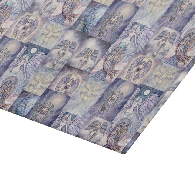 Angel Fantasy Art Many Angel Images Cutting Board (Corner)