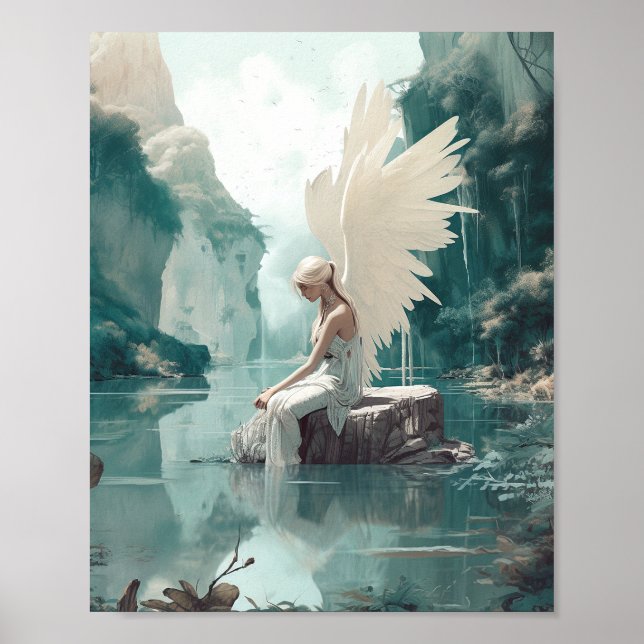 Angel Fantasy Art Poster (Front)