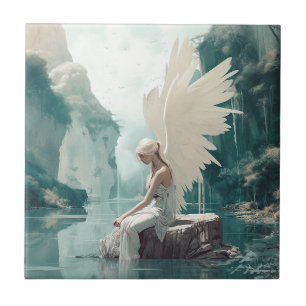 Angel Fantasy Art Tile