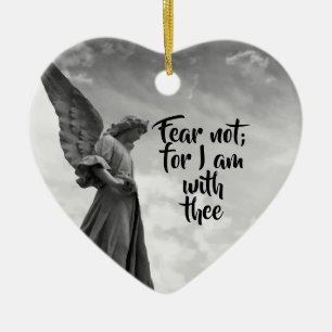 Angel, Fear Not, God's protection Inspirational Ceramic Tree Decoration