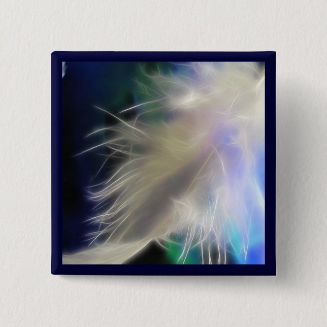Angel Feather! 15 Cm Square Badge (Front)