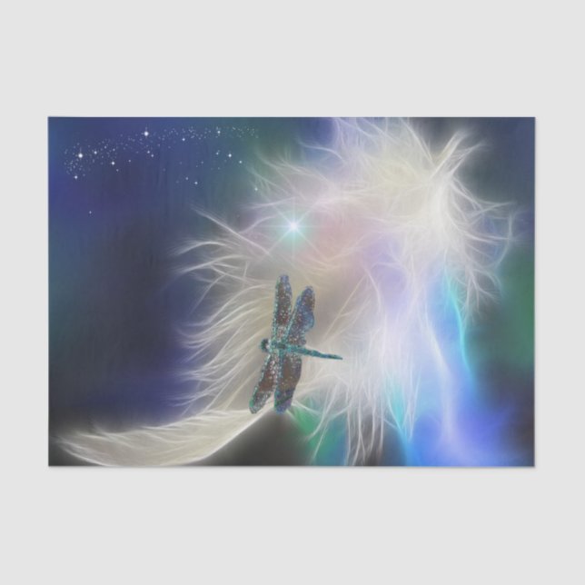 Angel Feather and  Dragonfly Tissue Paper (Front)