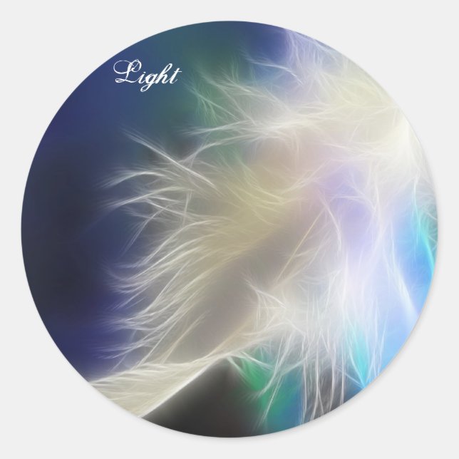 Angel Feather! Classic Round Sticker (Front)