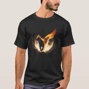 Angel Fire Cat Flying Cat T-Shirt