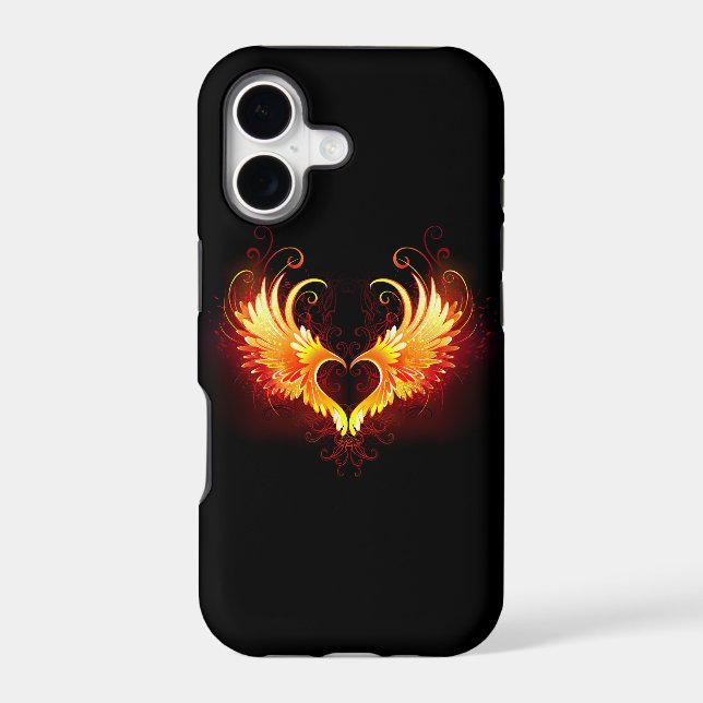 Angel Fire Heart with Wings (Back)