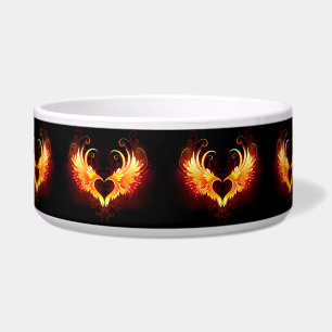 Angel Fire Heart with Wings
