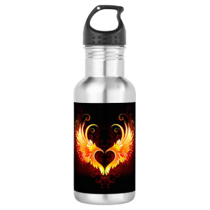 Angel Fire Heart with Wings 532 Ml Water Bottle