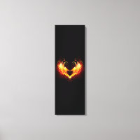 Angel Fire Heart with Wings