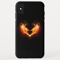 Angel Fire Heart with Wings