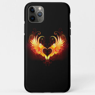 Angel Fire Heart with Wings iPhone 11 Pro Max Case