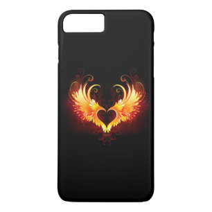 Angel Fire Heart with Wings iPhone 8 Plus/7 Plus Case
