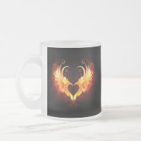 Angel Fire Heart with Wings