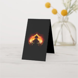 Angel Fire Heart with Wings Loyalty Card