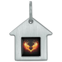 Angel Fire Heart with Wings