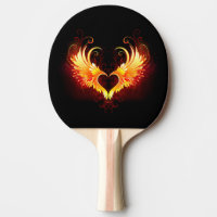 Angel Fire Heart with Wings