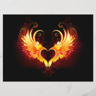 Angel Fire Heart with Wings Programme