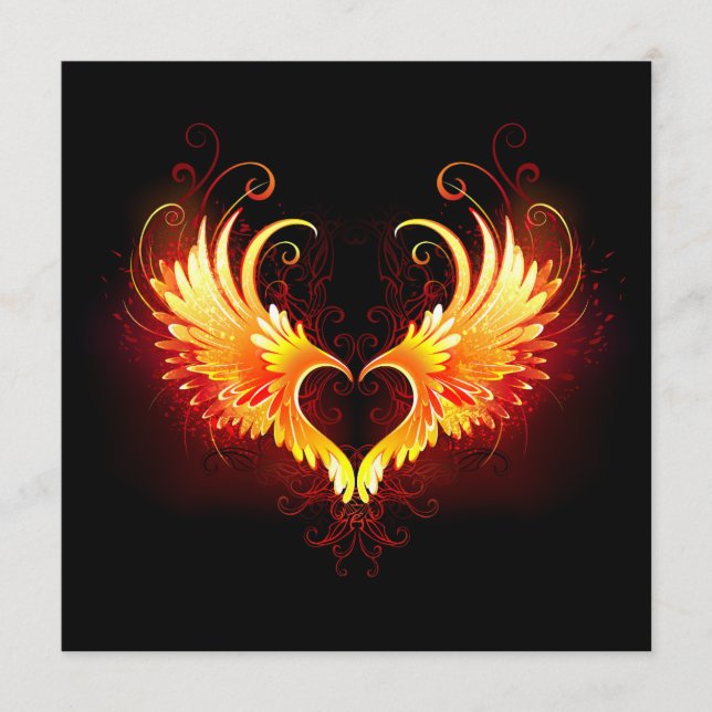 Angel Fire Heart with Wings Programme (Front)