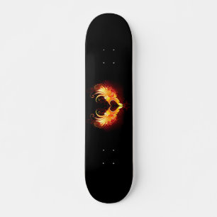 Angel Fire Heart with Wings Skateboard
