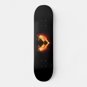 Angel Fire Heart with Wings Skateboard