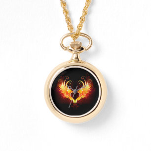 Angel Fire Heart with Wings Watch