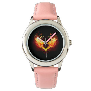 Angel Fire Heart with Wings Watch