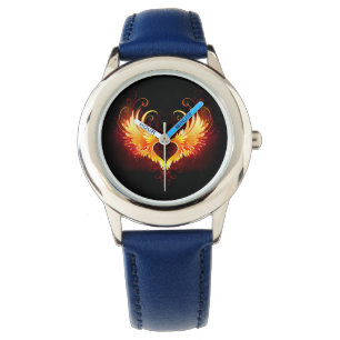 Angel Fire Heart with Wings Watch
