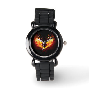 Angel Fire Heart with Wings Watch