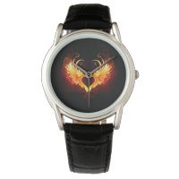 Angel Fire Heart with Wings
