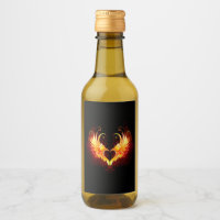 Angel Fire Heart with Wings