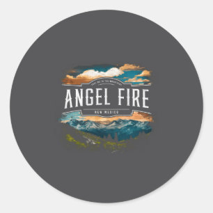 Angel Fire Mountains New Mexico Hiking Outdoors Vi Classic Round Sticker