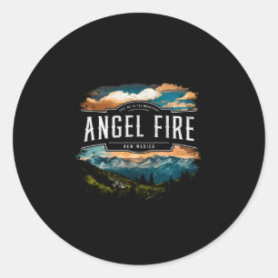 Angel Fire Mountains New Mexico Hiking Outdoors Vi Classic Round Sticker