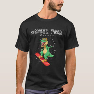 Angel Fire New Mexico T Rex Snowboard Gift T-Shirt