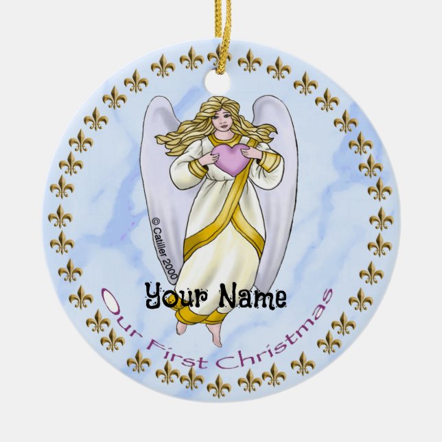 Angel First Christmas ornaments (Front)