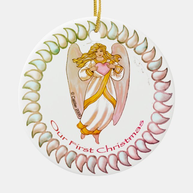 Angel First Christmas ornaments (Front)