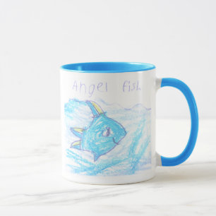 Angel Fish Mug - Kids Art Mug